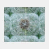 White Dandelion Pattern Fleece Deken (Voorkant (Horizontaal))