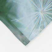 White Dandelion Pattern Fleece Deken (Hoek)