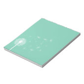 White Dandelion Silhouette Notitieblok (Linkerzijde)