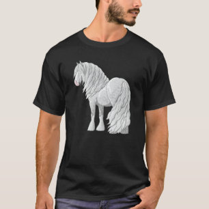 White Dapple Grey Gypsy Vanner Irish Cob Draft Hor T-shirt