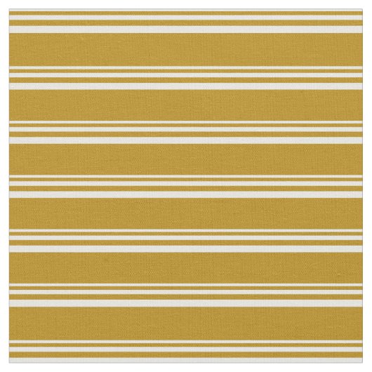 White & Dark Goldenrod Pattern Stof (Close Up)