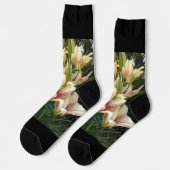 White Daylilies Sokken (Links)