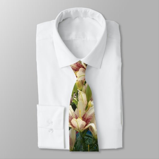 White Daylilies Stropdas (Gebonden)