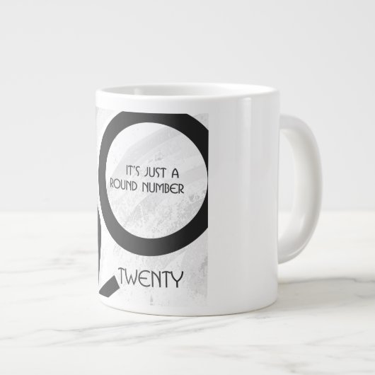 White Decade 20th Birthday Grote Koffiekop (Voorkant rechts)