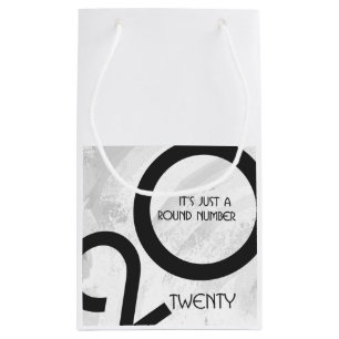White Decade 20th Birthday Klein Cadeauzakje