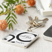 White Decade 20th Birthday Sleutelhanger (Zijkant)