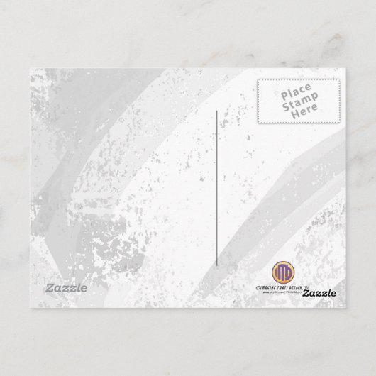 White Decade Birthdday Briefkaart (Achterkant)