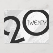 White Decade Birthdday Briefkaart (Voorkant)