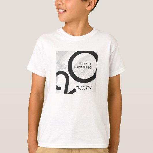 White Decade Birthdday T-shirt (Voorkant)