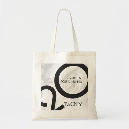 White Decade Birthdday Tote Bag (Voorkant)