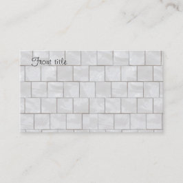 White Decorative Marble Tegel Background Visitekaartje