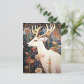 White Deer Beautfiul Fantasy Art Briefkaart (Staand voorkant)