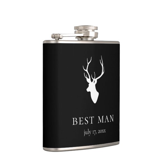 White Deer Head Heupfles (Rechts)