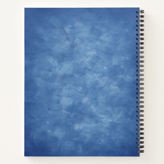 White Deer Head Mysterious Face Antlers Rozen Blue Notitieboek (Achterkant)