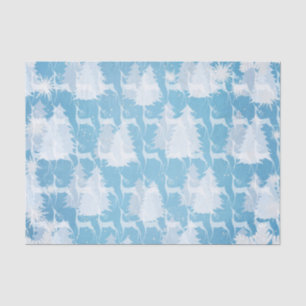 White Deer in Winter Forest Tissue Paper Tissuepapier