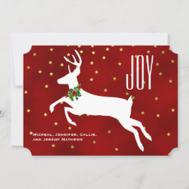 White Deer Joy kerstKaart