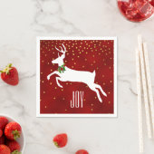 White Deer-kerstpapier Napkins Servetten (Insitu)