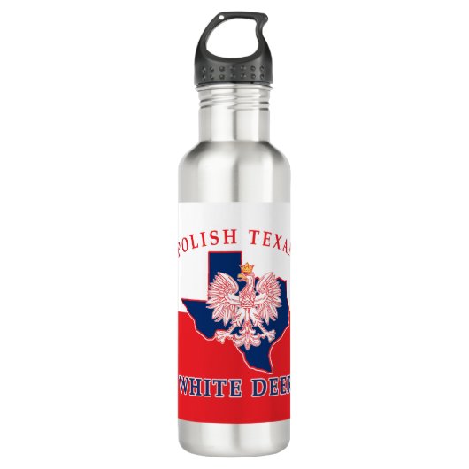White Deer Poolse Texan Waterfles (Voorkant)