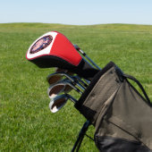 White Deer Round Poolse Texan Golfheadcover (Insitu)
