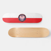 White Deer Round Poolse Texan Persoonlijk Skateboard (Horizontaal)