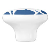 White Deer Silhouette Custom Ceramic Knob Keramische Knop (Zijkant)