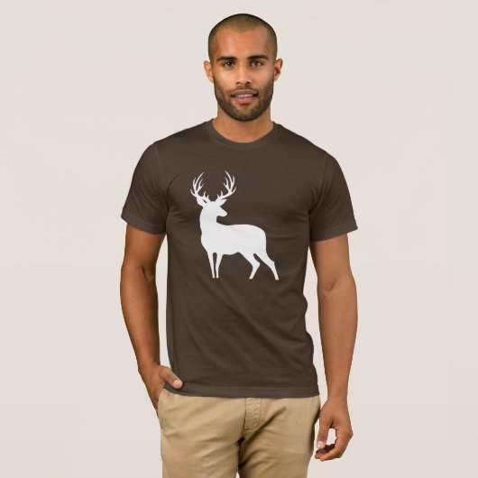 White Deer Silhouette Shirt (Voorkant volledig)
