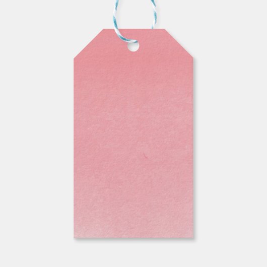 White Delicate Flowers Cadeaulabel (Achterkant)