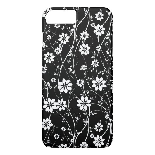 White Delicate Flowers Case-Mate iPhone Case (Achterkant)