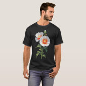 White Desert Globemallow Sphaeralcea ambigua T-shirt (Voorkant volledig)