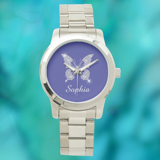 White Diamond Butterfly, Script Name, Deep Blue Horloge (Creator heeft geüpload)