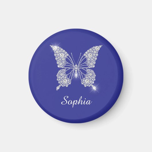 White Diamond Butterfly, Script Name, Deep Blue Magneet (Voorkant)