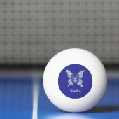 White Diamond Butterfly, Script Name, Deep Blue Pingpongbal (Net)