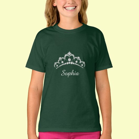 White Diamond Crown, scriptnaam T-shirt
