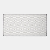 White Diamond Pattern Abstract Classy Geometric Bureaumat (Voorkant)