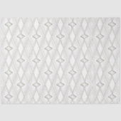 White Diamond Pattern Abstract Classy Geometric Tissuepapier (Voorkant)