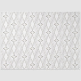 White Diamond Pattern Abstract Classy Geometric Tissuepapier