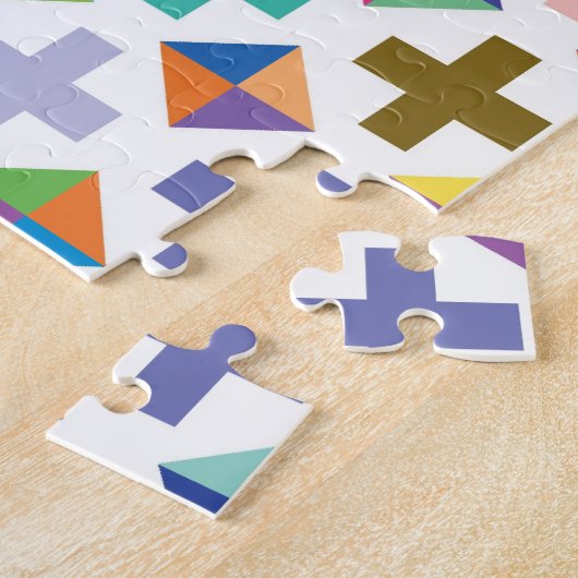 White Diamond Puzzle Legpuzzel (Zijkant)