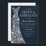 White Diamond Sparkle Dress 60th Birthday Party Kaart<br><div class="desc">White Diamond Sparkle Dress 60th Birthday Party Invitation Variations to the uitnodiging and matching items in onze winkel</div>