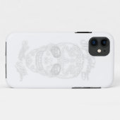 White Diamond Sugar Skull Case-Mate iPhone Case (Achterkant (horizontaal))