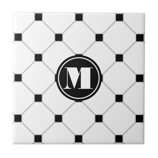 White Diamond Tile Tegeltje (Voorkant)