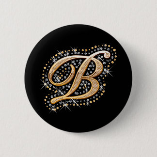 White Diamonds and Golden Initiaal ''B'' Button