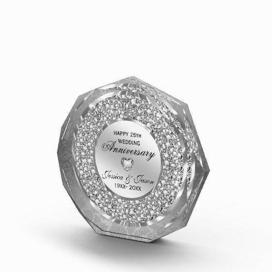 White Diamonds-bruiloft Jubileum Fotoblokken (Rechts)