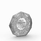 White Diamonds-bruiloft Jubileum Fotoblokken (Links)