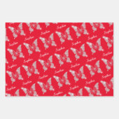 White Diamonds Butterfly Sparkle, DIY Name, Red Inpakpapier Vel (Voorkant)