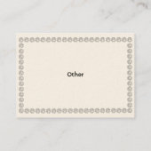 White Diamonds - Chubby Visitekaartje (Achterkant)