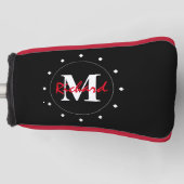 White Diamonds Monogram Putter Hoesje Golfheadcover (Voorkant)