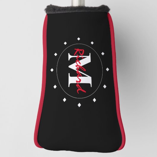 White Diamonds Monogram Putter Hoesje Golfheadcover (Draai 90)