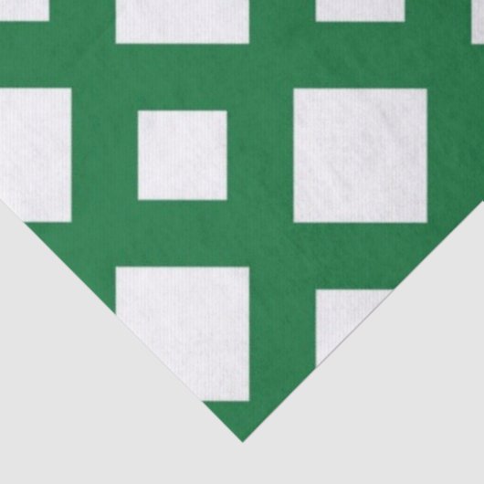 White Diamonds on Green Tissue Paper Tissuepapier (Detail)