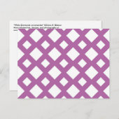 White Diamonds op Lavender Briefkaart (Voorkant / Achterkant)