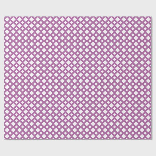 White Diamonds op Lavender Cadeaupapier (Vlak)